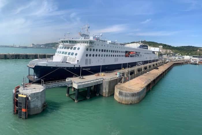 BCD intercity coach to Calais ferry port and Eurotunnel Coquelles