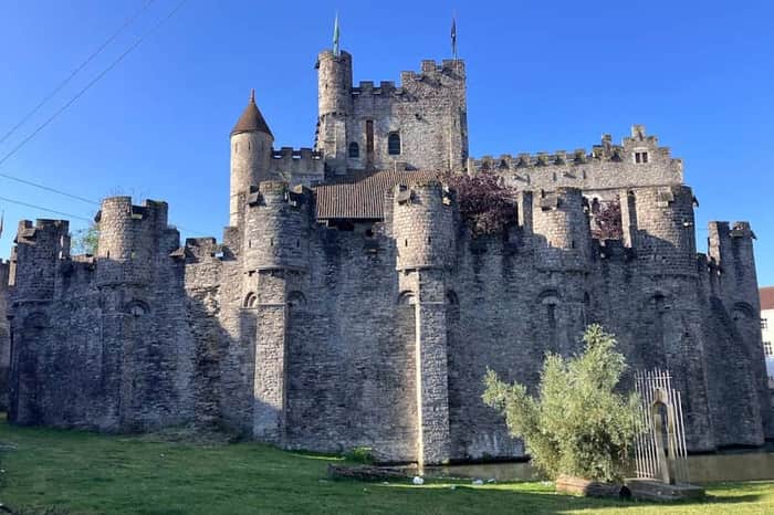 Gravensteen Castle Exterior and Moat