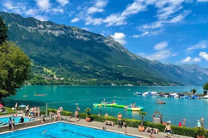 Lake Brienz at Bönigen (35 min downhill)