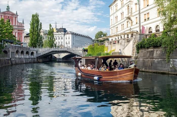 Ljubljanica River Embankment Walk