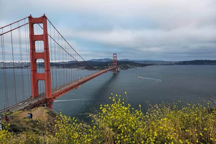 Golden Gate Bridge sidewalk walk