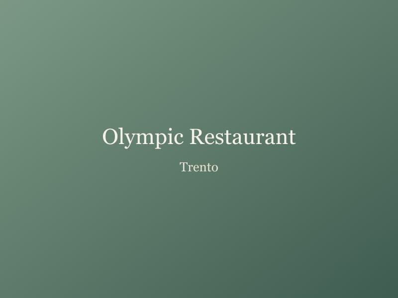 Olympic Restaurant & Pizzeria