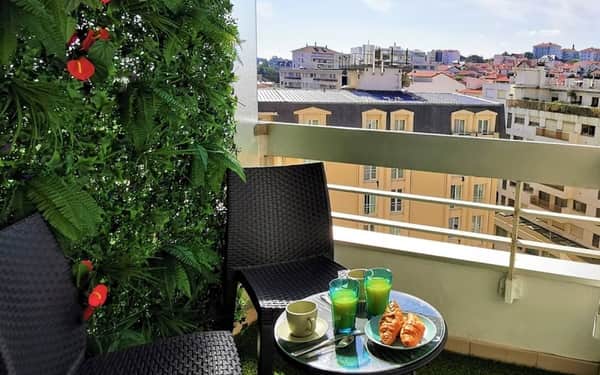 SWELL - Apartment first line sea view terrace with ocean view parking: In Parknähe hotel in Biarritz